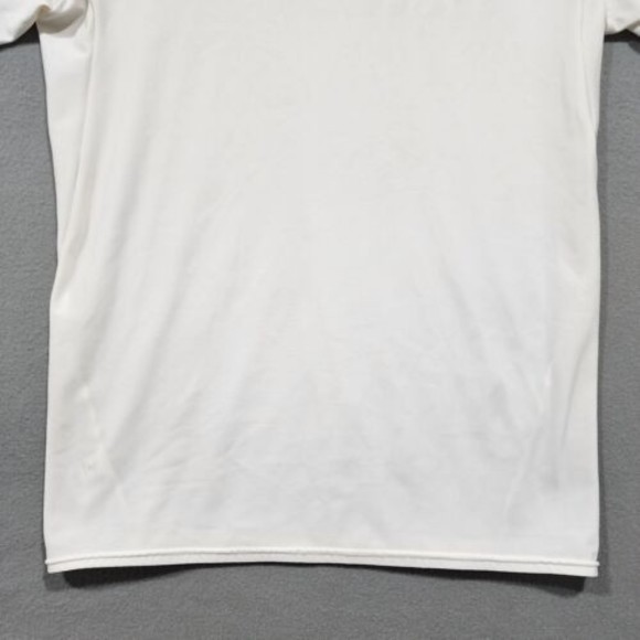 Under Armour Polo Shirt Mens 2XL White TShirt HeatGear Short Sleeve - Picture 15 of 16